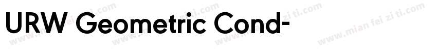URW Geometric Cond字体转换